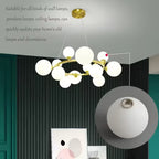 Lot de 3 globes de remplacement en verre opalin blanc, Ø 10 cm