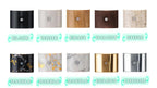 Applique murale LED à détecteur rectangulaire, effet bois ou pierre