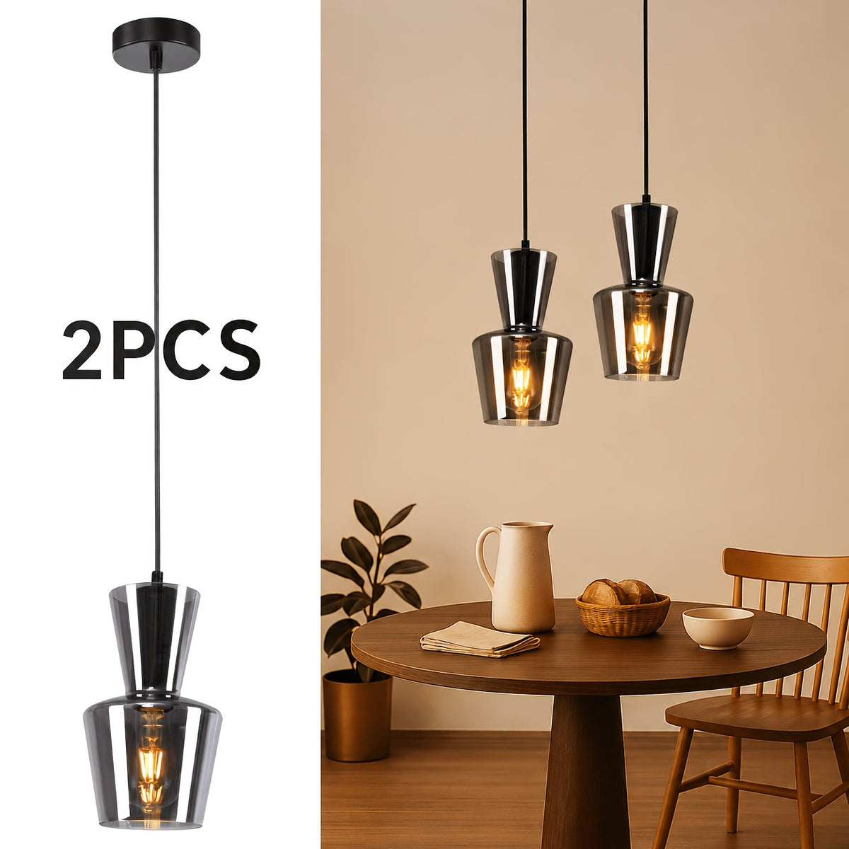 2PCS Noir / 1