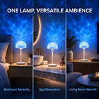 Lampe de table sans fil projecteur à effet d'ondulation d'eau