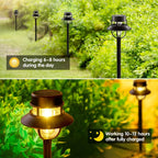 Lampe solaire lanterne rétro à filament LED, IP65, lot de 2 à 6