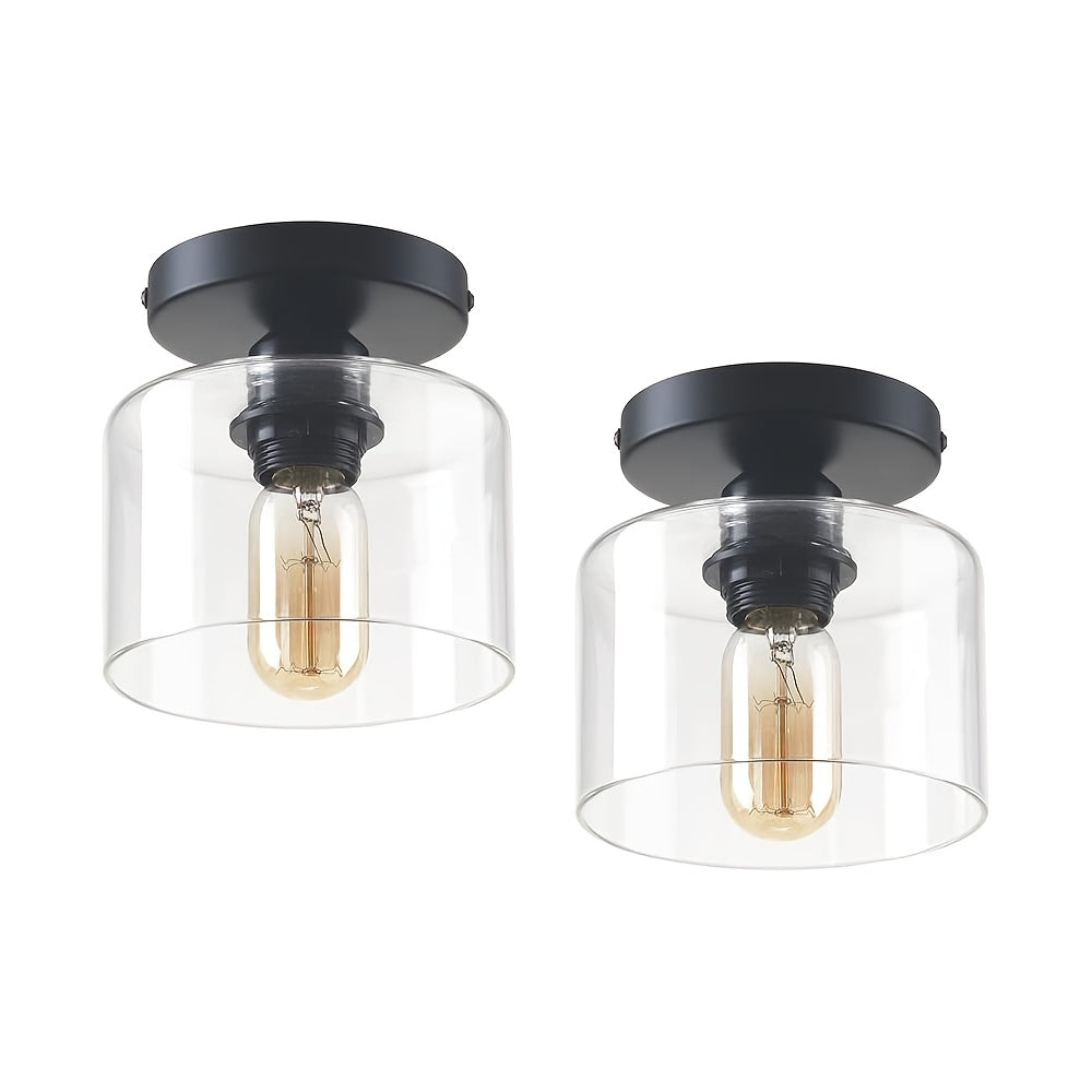 2PC Verre transparent