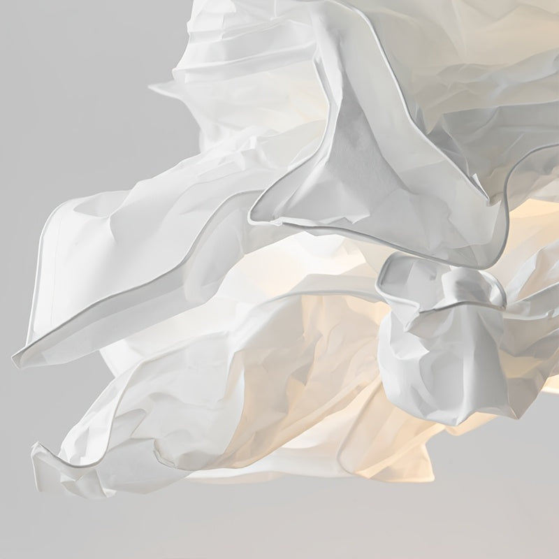 Abat-jour nuage en papier froissé, 3 tailles de 43 à 85 cm