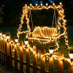 Lot de 8 lampes solaires pour rampe et clôture, fixation collier