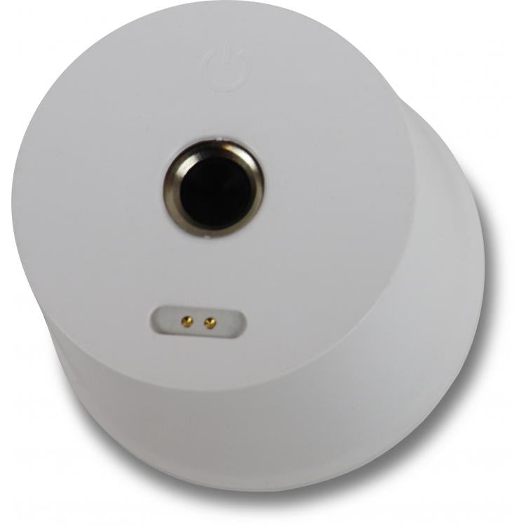 Lampe de table sans fil blanche à tête aimantée et col de cygne