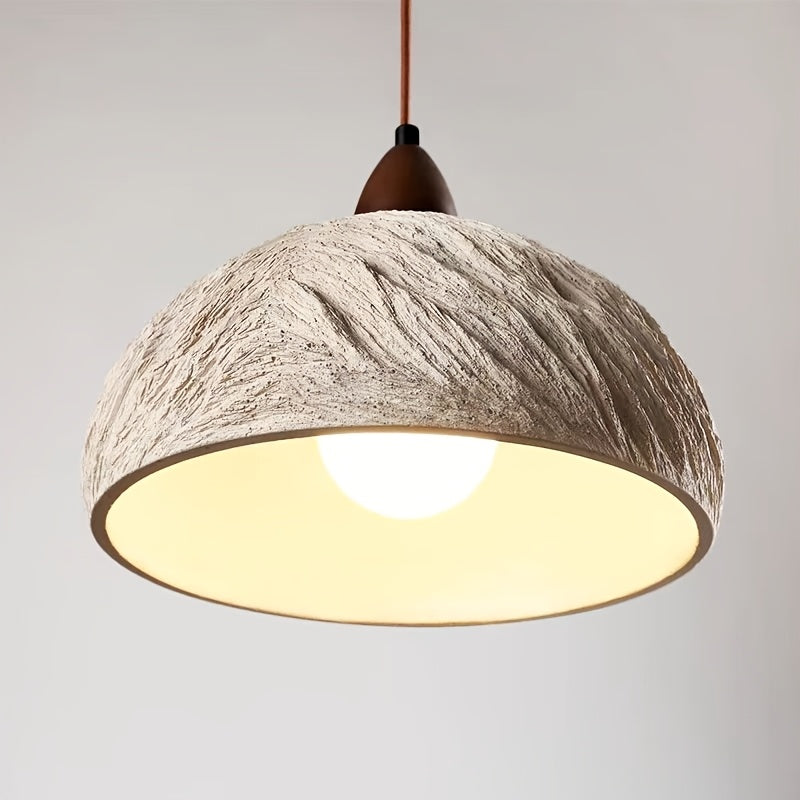 Suspension dôme effet ciment pour une déco japonisante