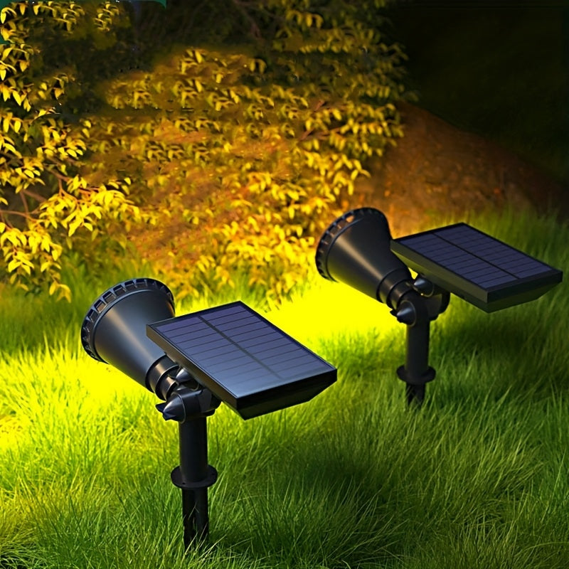 Spot solaire à piquet 9 LED orientable IP65, lot de 2 ou 3