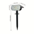 Spot solaire 86 LED à piquet de 34,5 cm, trois intensités