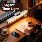 Applique de lecture LED à horloge, barre aimantée et télécommande