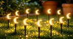 Guirlande solaire croissants de lune à bulles, 20 LED sur 5 m, IP44
