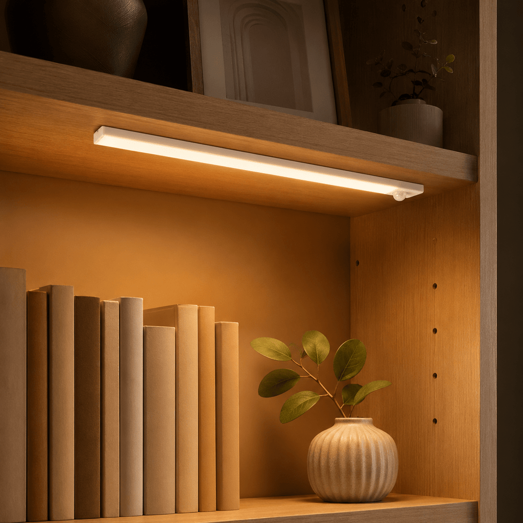 Lot de 3 barres LED à détecteur PIR et interrupteur, 20 à 50 cm