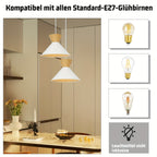 Lot de 2 suspensions scandinaves noires Ø 25 cm, câble 120 cm