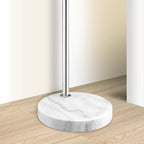 Lampadaire arc blanc, globe orientable et socle en marbre, 190-210 cm