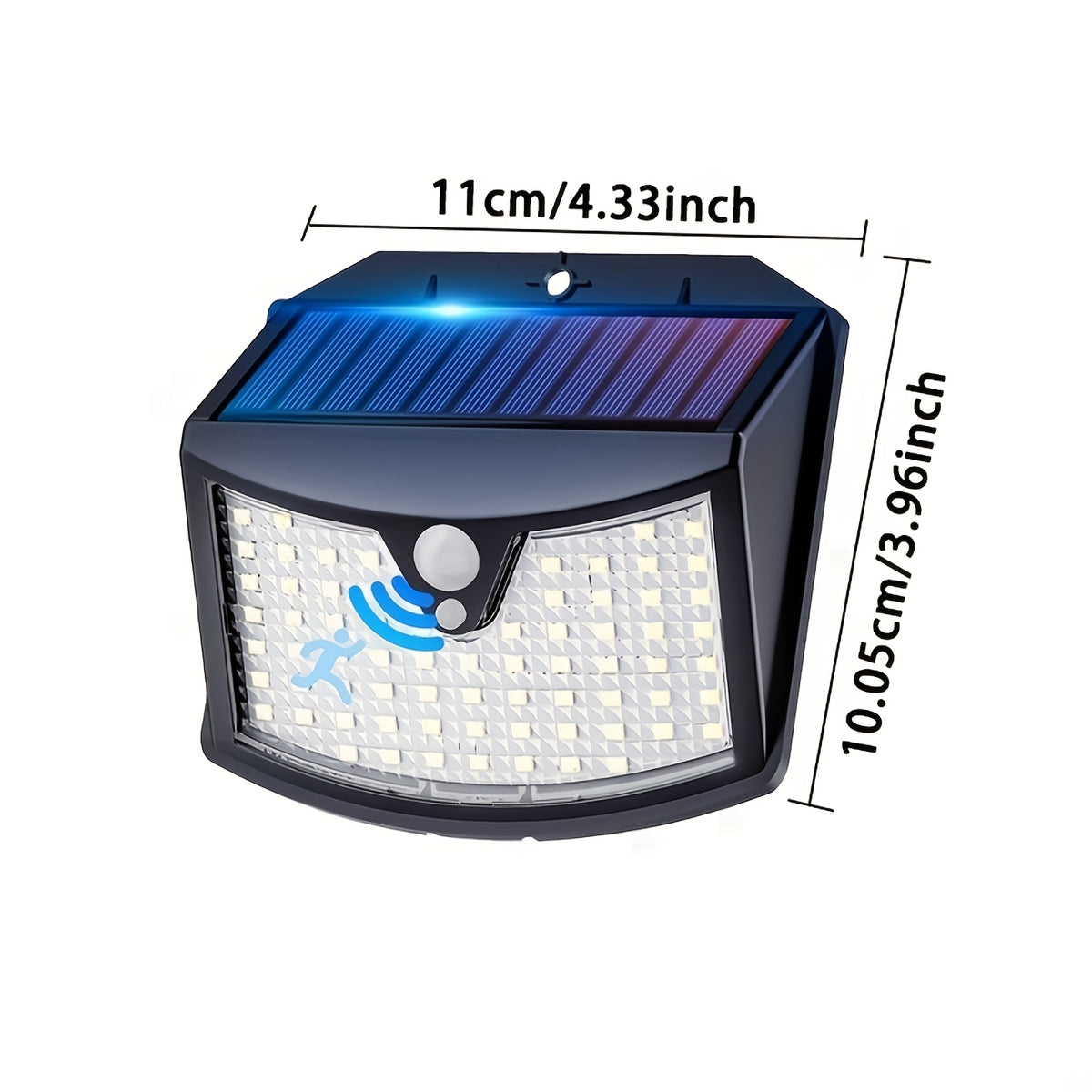 Applique solaire à détecteur de mouvement 70 LED blanches, IP65