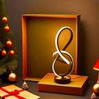 Lampe de bureau LED design en nœud lumineux, 31,5 cm, 3 teintes