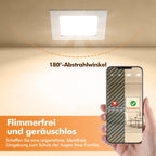 Lot de 5 dalles LED carrées encastrables 3W, 6W ou 9W, extra-plates