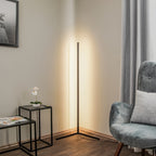 Lampadaire d'angle LED 140 cm, blancs 2700 à 6000 K et couleurs