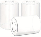 Lot de 3 cylindres de remplacement en verre transparent, Ø 9 cm