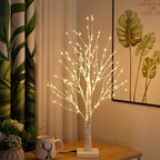 Lampe décorative arbre de bouleau lumineux, 144 LED, 60 cm