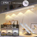 Lot de 2 réglettes LED à spots, argentées ou noires, 20 à 40 cm