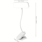 Lampe à pince rechargeable à tête rectangulaire, à poser ou fixer