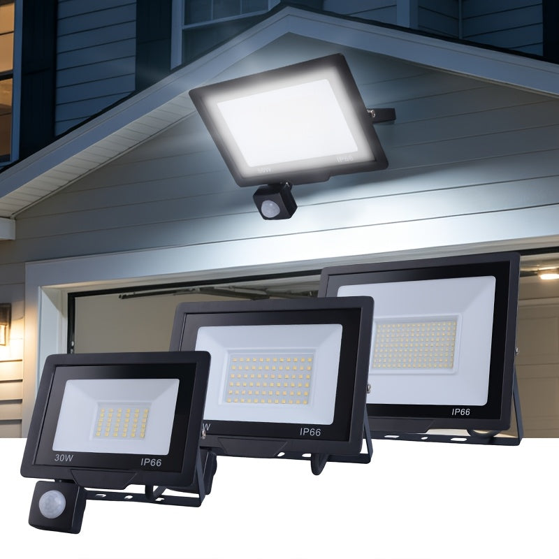 Projecteur LED 50W à détecteur de mouvement réglable, IP66, filaire