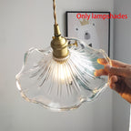 Verre de remplacement transparent ondulé en corolle, Ø 23 cm