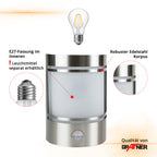 Applique murale inox à détecteur de mouvement, douille E27, IP44