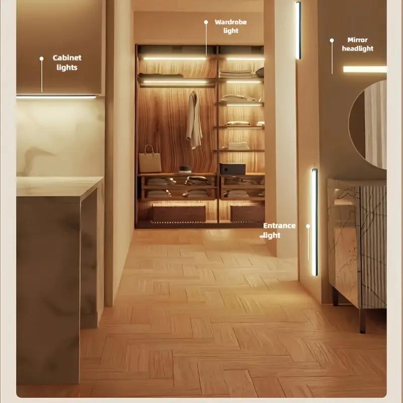 Lot de 6 lampes LED à détecteur pour toute la maison, 10 à 50 cm