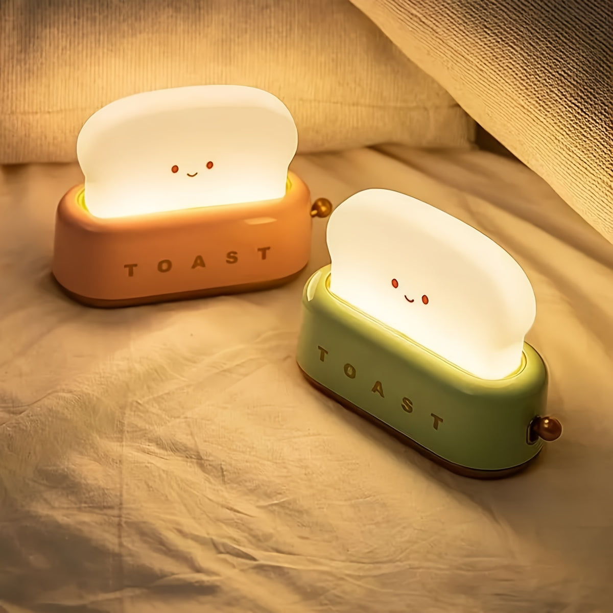 Lampe veilleuse grille-pain LED rechargeable, minuterie 15 minutes