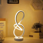 Lampe de bureau LED design en nœud lumineux, 31,5 cm, 3 teintes