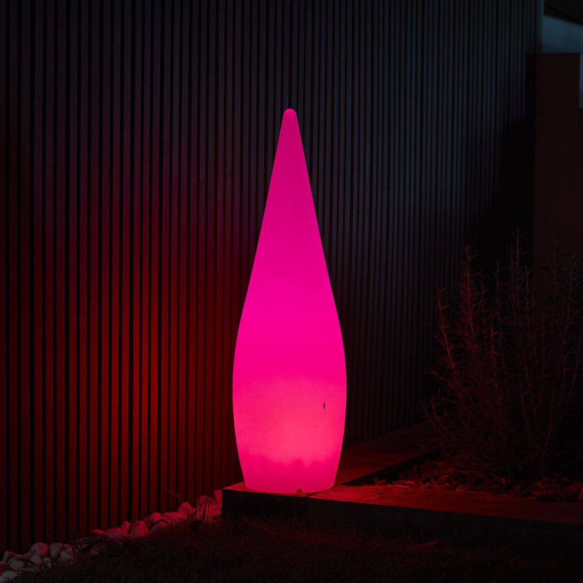 Lampadaire goutte LED sans fil multicolore avec télécommande