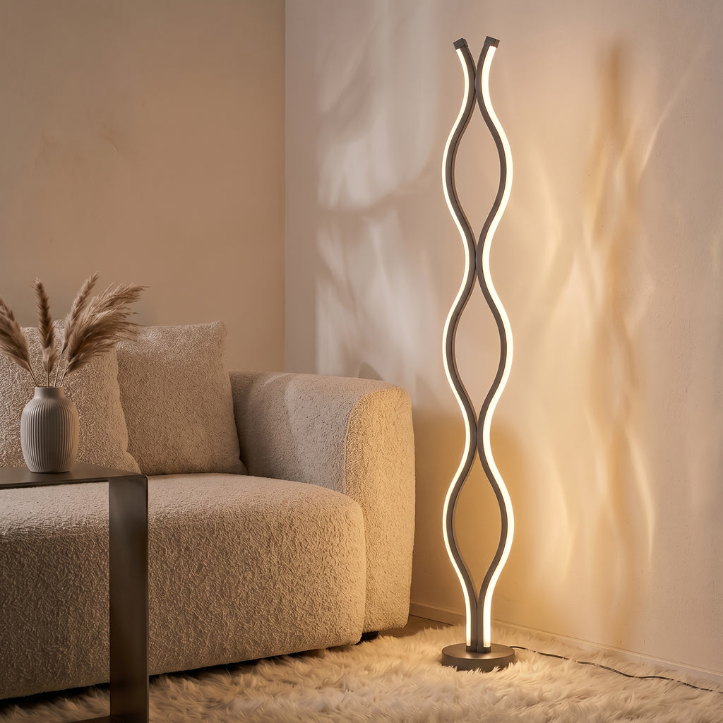 Dimming tricolore--Lampe de sol Crystal Gemini