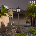 Lampadaire solaire rétro de 82 cm pour allée de jardin, IP44