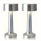 Lampe de table sans fil bistrot en métal, lot de 2 ou de 4