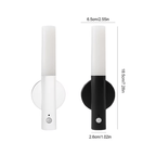 Applique murale LED tube à détecteur de mouvement, recharge USB-C