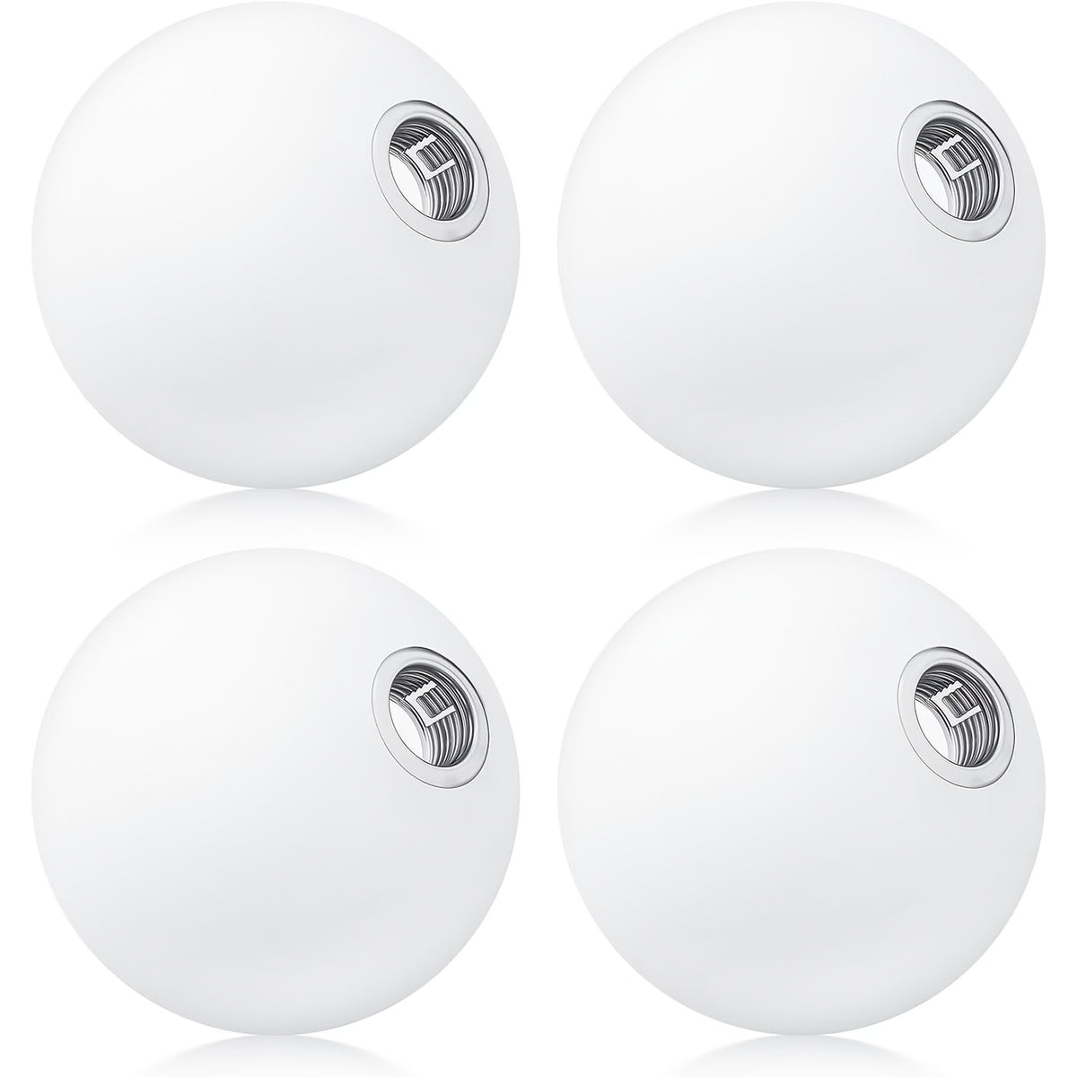 Globe opalin à visser pour lustre à ampoules G9