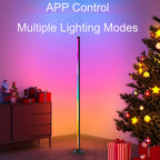 Lampadaire LED RVB à quatre segments, appli et minuterie, 122 cm