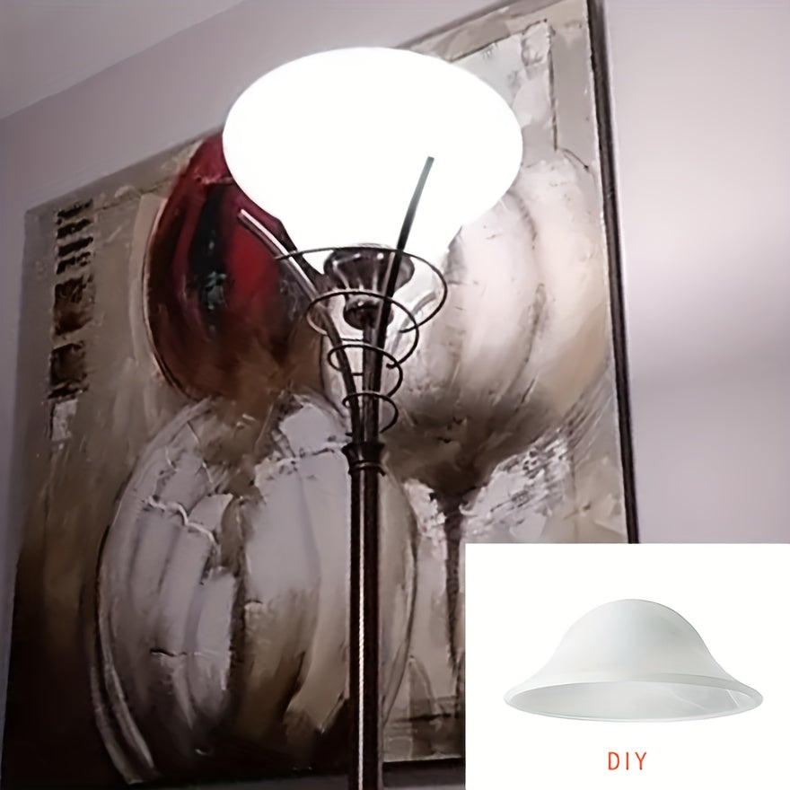 Verre de remplacement cloche givré, blanc laiteux ou beige, Ø 25 cm