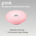 Lampe donut sans fil tactile, à poser ou à fixer au mur, 22 cm