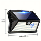 Applique solaire à détecteur 185 LED, grand panneau, IP65