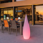 Lampadaire goutte LED sans fil multicolore avec télécommande