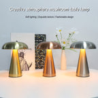Lampe champignon en métal sans fil à pied conique, 20,5 cm