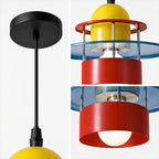 Suspension tricolore en métal pour chambre d'enfant, Ø 30 cm