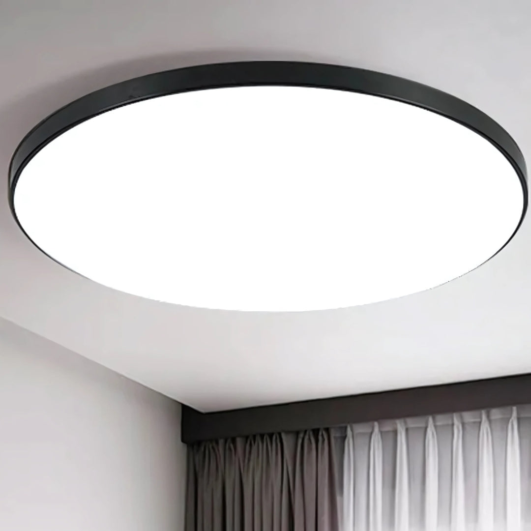 Plafonnier LED rond Ø 37 cm cerclé de noir, 33 W blanc froid 6000K