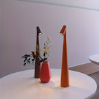 Lampe de table sans fil conique en métal, 45 ou 33,5 cm, 5 coloris