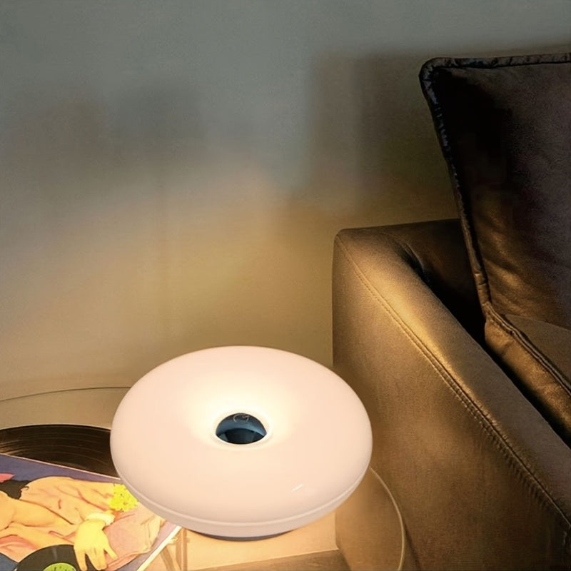 Lampe donut sans fil tactile, à poser ou à fixer au mur, 22 cm