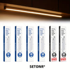 Réglette LED sous meuble à détecteur, aluminium, de 20 à 80 cm