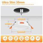 Spot LED encastrable lot de 10, 5 W, trois teintes, IP44