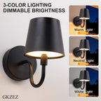 Applique murale sans fil rechargeable à tête amovible, cinq coloris